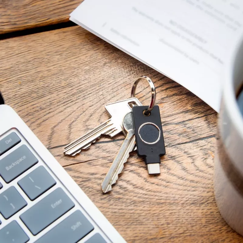 YubiKey C Bio FIDO Edition Yubico zwart wachtwoordloze authenticatie