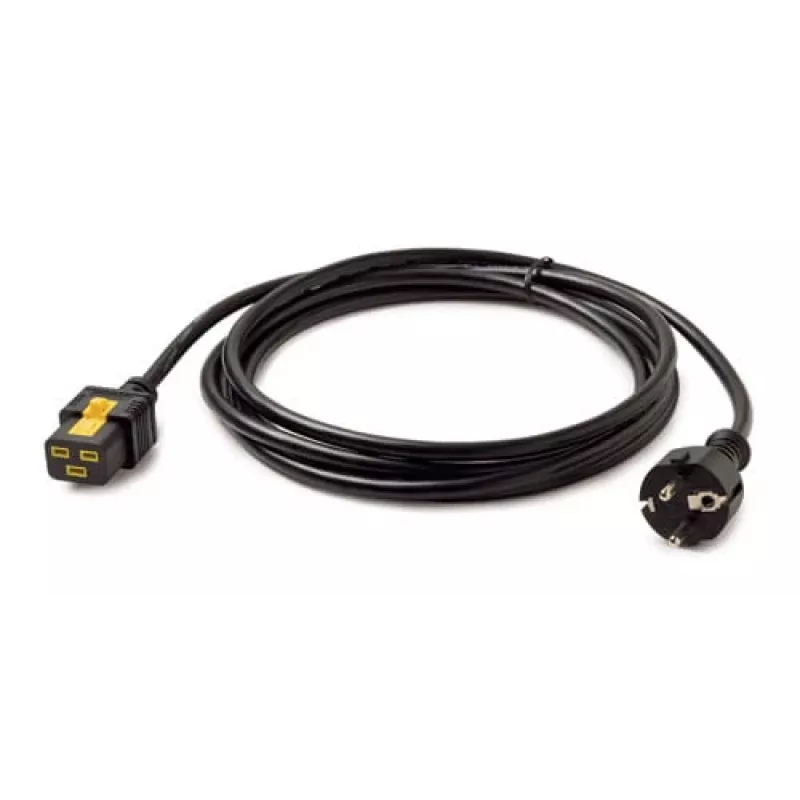 APC netsnoer, vergrendelbare C19 naar CEE/7 Schuko, 3,0 m