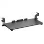 Maclean MC-839 toetsenbordlade | Lade onder het bureau voor toetsenbord en muis | Klembare toetsenbordlade | Ergonomische werkplekoplossing