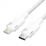 Lightning-kabel Vention LALWH – 2 m, Lightning naar USB-C, wit