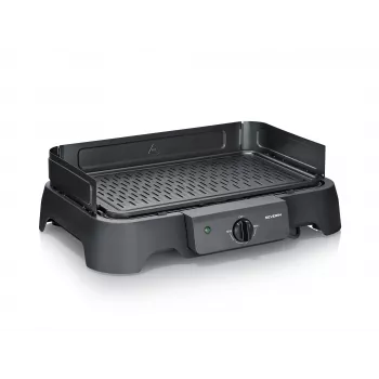 SEVERIN PG 8595 tafel-elektrogrill — 2000 W, rechthoekig grilloppervlak, zwart