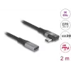 USB-kabel DeLOCK 81148 2m USB-C zwart 20 Gbit/s