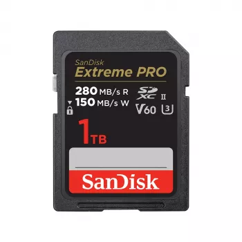 SanDisk Extreme Pro - flashgeheugenkaart - 1TB - Video Class V60 / UHS-II U3 / Class10 - SDXC UHS-II (SDSDXEP-1T00-GN4IN)