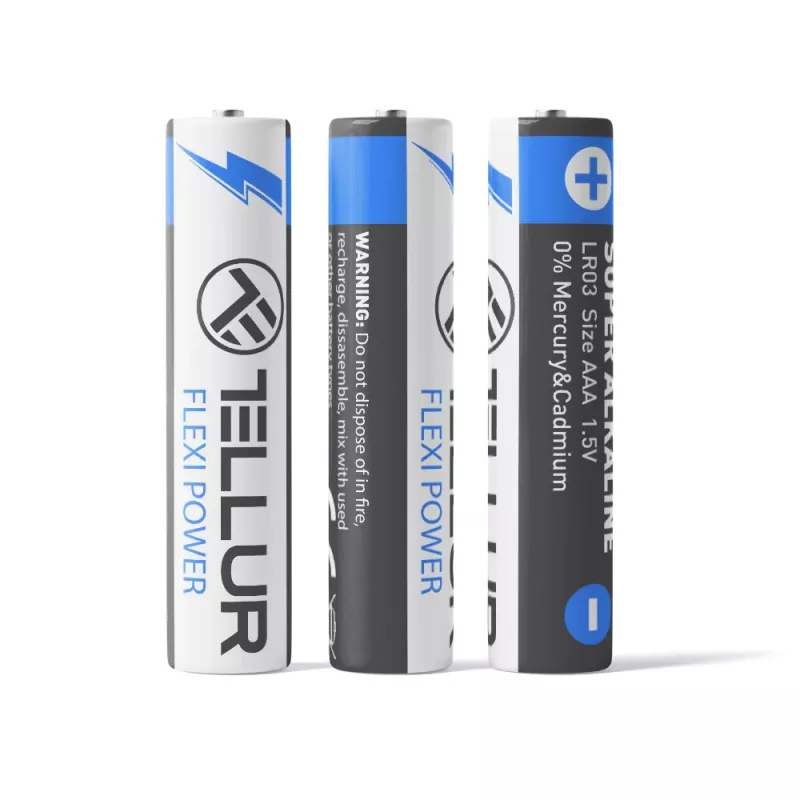 Batterij Tellur Flexi Power AAA LR03 1,5V, 2 stuks set