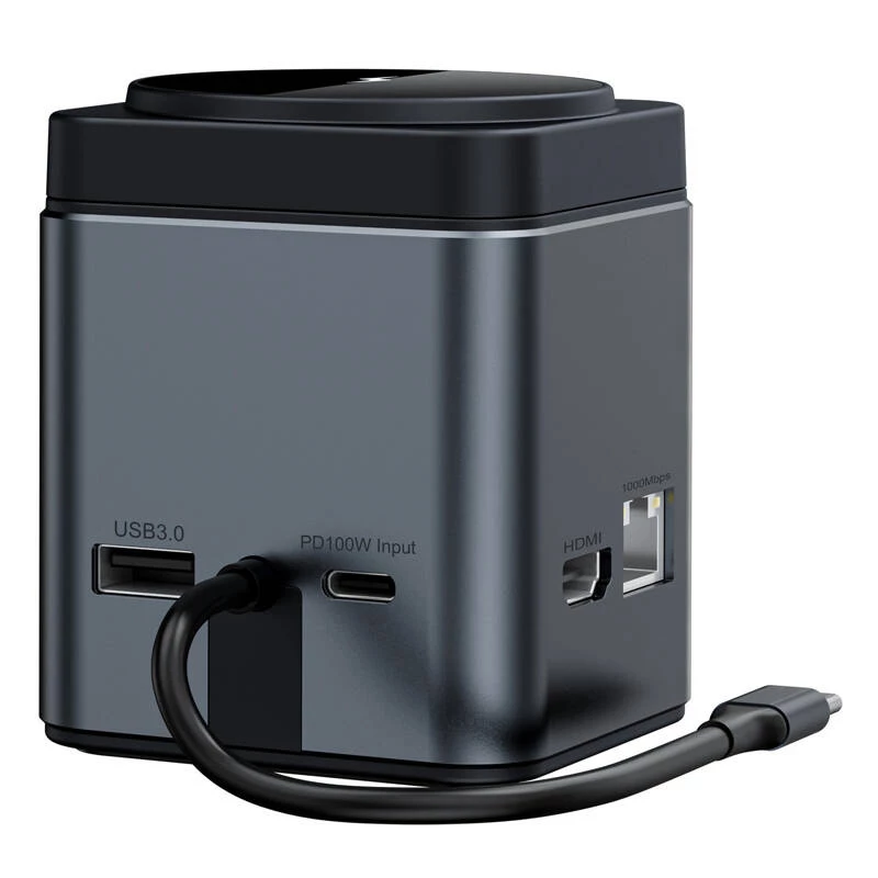 Dockingstation BlitzWolf BW-TH17 9-in-1 met 15W oplader — USB-C, HDMI, PD-aansluitingen