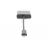DIGITUS DA-70853 USB-C-naar-VGA-adapter, Full HD 1080p, zwart