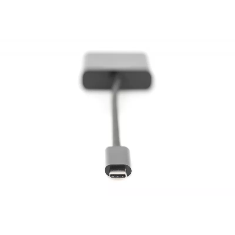 DIGITUS DA-70853 USB-C-naar-VGA-adapter, Full HD 1080p, zwart
