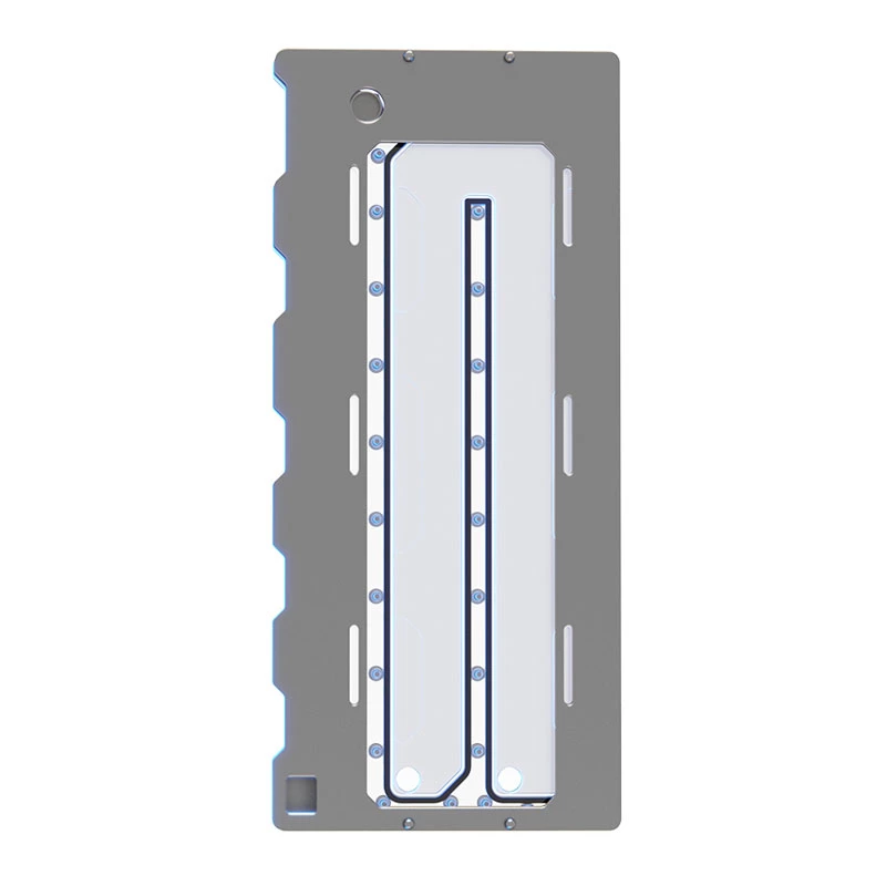 Distro Plate Triton Wraith 2.0 Elite — Distro Plate, zilveren oppervlak