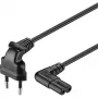 goobay NK 104 S stroomkabel 3m zwart