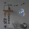 Decoratieve neonlamp MANTA SNL90MT Style Neon Lights — astronaut op raket motief