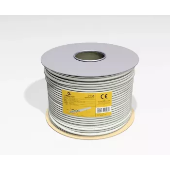 Netwerkkabel Gembird UPC-6004SE-SOL Cat6 RJ-45 op rol, 100 m, grijs