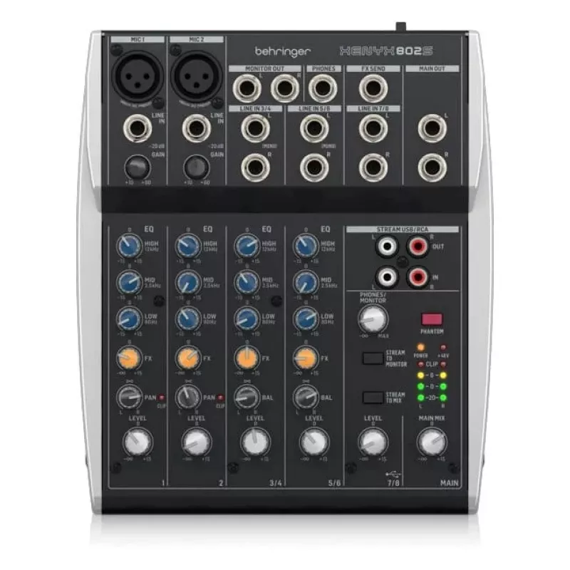 Behringer XENYX 802S - analoge audiomixer