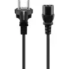 Goobay IEC-kabel 5 m zwart netstekker type F IEC C13 H05VV-F3G
