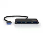 USB-hub Port Designs 900121 USB 3.2 Gen 1 Type-A 5000 Mbit/s zwart