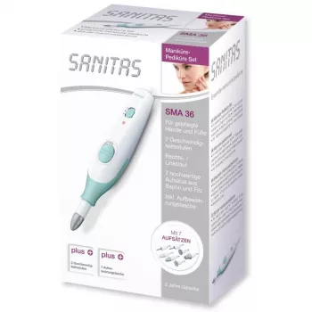SMA 36 manicure-/pedicureset, nagelverzorging wit/lichtgroen