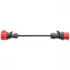 Adapter voor Gemini flex 11 kW, CEE rood driefasige wisselstroom 16A > CEE rood 32A (zwart, 30 cm)