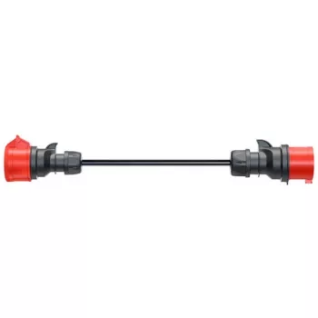 Adapter voor Gemini flex 11 kW, CEE rood driefasige wisselstroom 16A > CEE rood 32A (zwart, 30 cm)