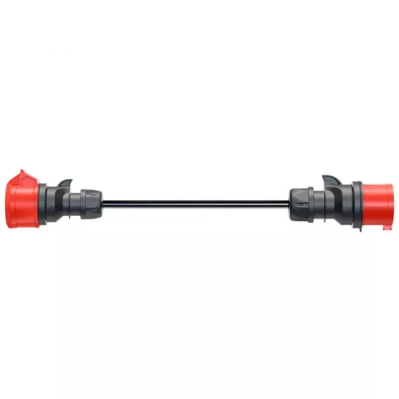 Adapter voor Gemini flex 11 kW, CEE rood driefasige wisselstroom 16A > CEE rood 32A (zwart, 30 cm)