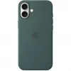 Apple iPhone 16 Plus siliconen case met MagSafe – zeegroen