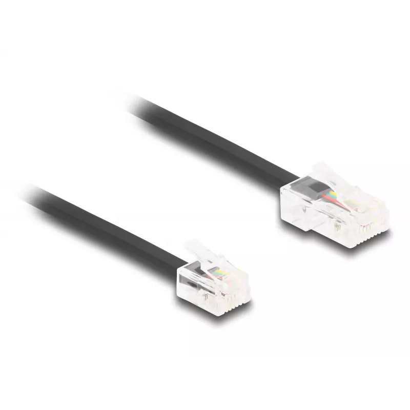 DeLOCK telefoonkabel RJ45-stekker naar RJ11-stekker zwart 3 m