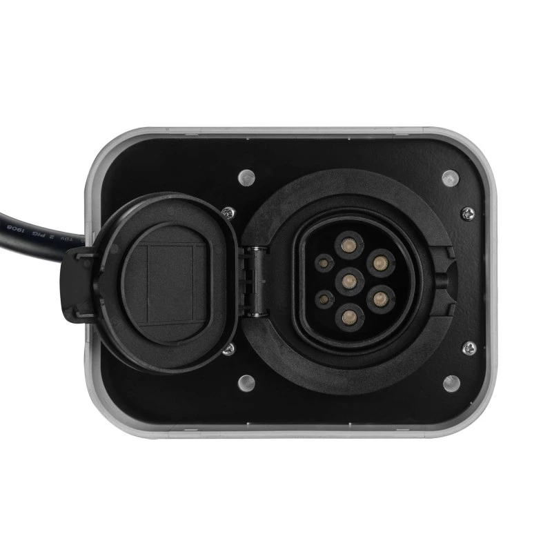 GREEN CELL WALLBOX EV POWERBOX 22KW MET STOPCONTACT & RFID