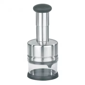GEFU TRITARE handmatige hakmolen zwart, RVS, transparant