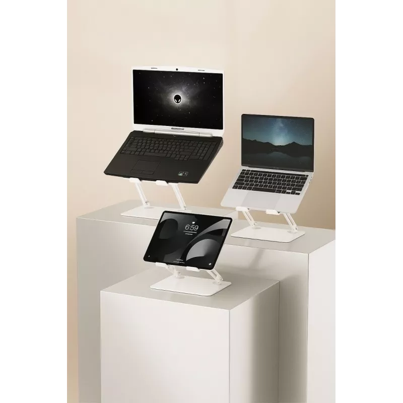 MEDIA-TECH laptopstandaard – laptopstandaard MT2661W (wit)