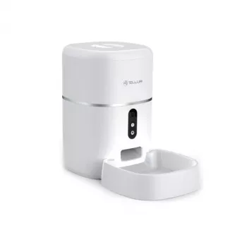 Automatische voerbak Tellur TLL331461 met UltraHD-camera, 4 l, wit