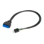 Interne USB-kabel Akasa AK-CBUB36-30BK