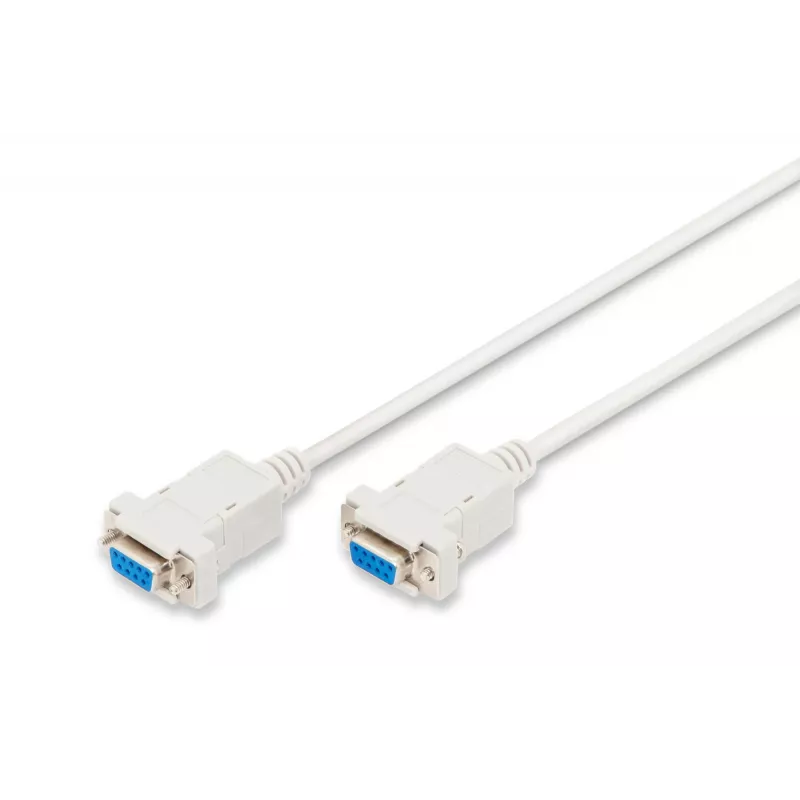 Assmann zero-modem-verbindingskabel. D-Sub9 F/F. 1,8 m. klikbehuizing. beige (AK-610100-018-E)