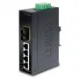 PLANET 4-poorts Fast Ethernet-switch PLANET IP30 slank Type 4-poorts, industriële Ethernet-switch + 1-poorts, 100Base-FX(SC) (-10 - 60° C) (ISW-511)