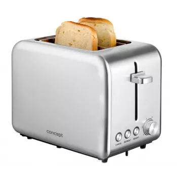 Toaster Concept Solution TE2050 – 2 sneetjes, 950 W, roestvrij staal, 280×160 mm