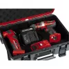 Einhell 4540019 E-Case S-F systeemkoffer met rasterschuim, spatwaterbestendig, polypropyleen, draagvermogen 25 kg, zwart/rood