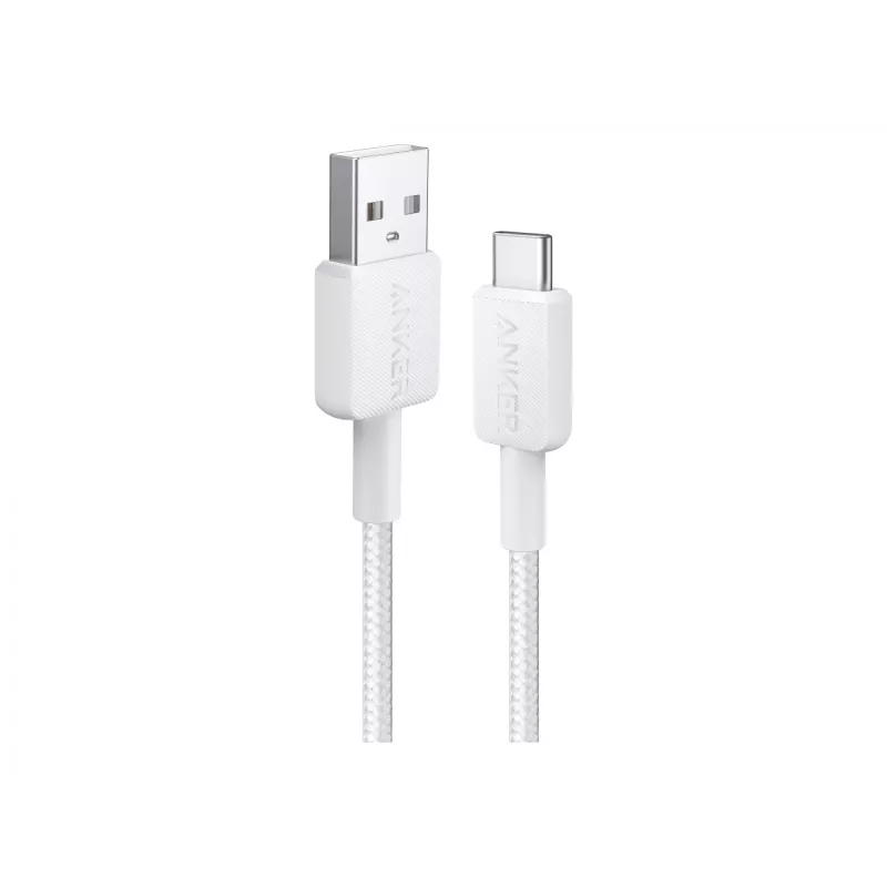 USB-A naar USB-C-kabel Anker A81H5G21 — 0,9 m, wit