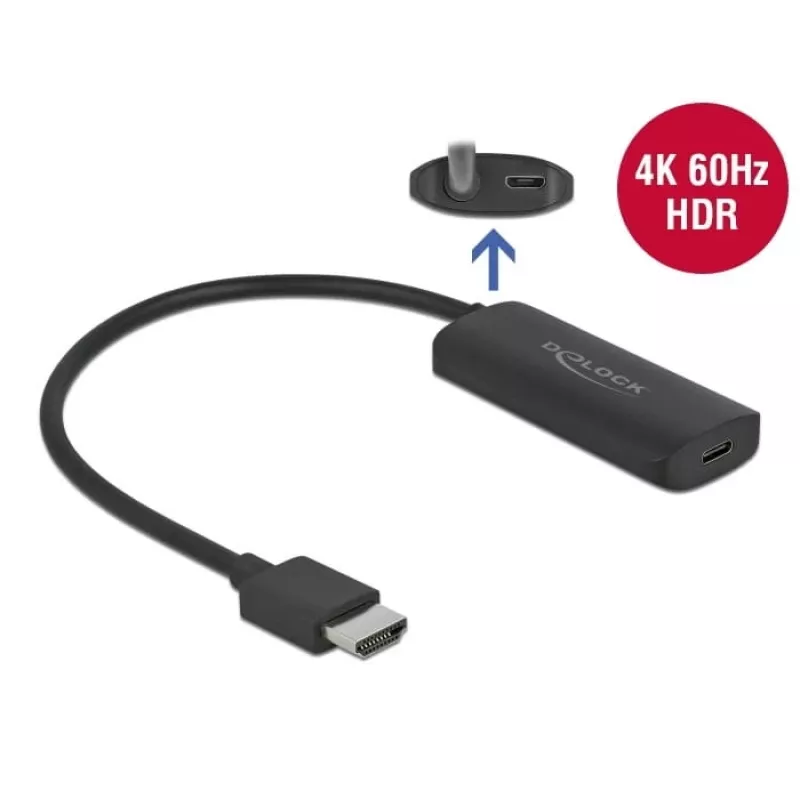 Adapter HDMI-A-stekker naar USB Type-C-bus DeLOCK 63251