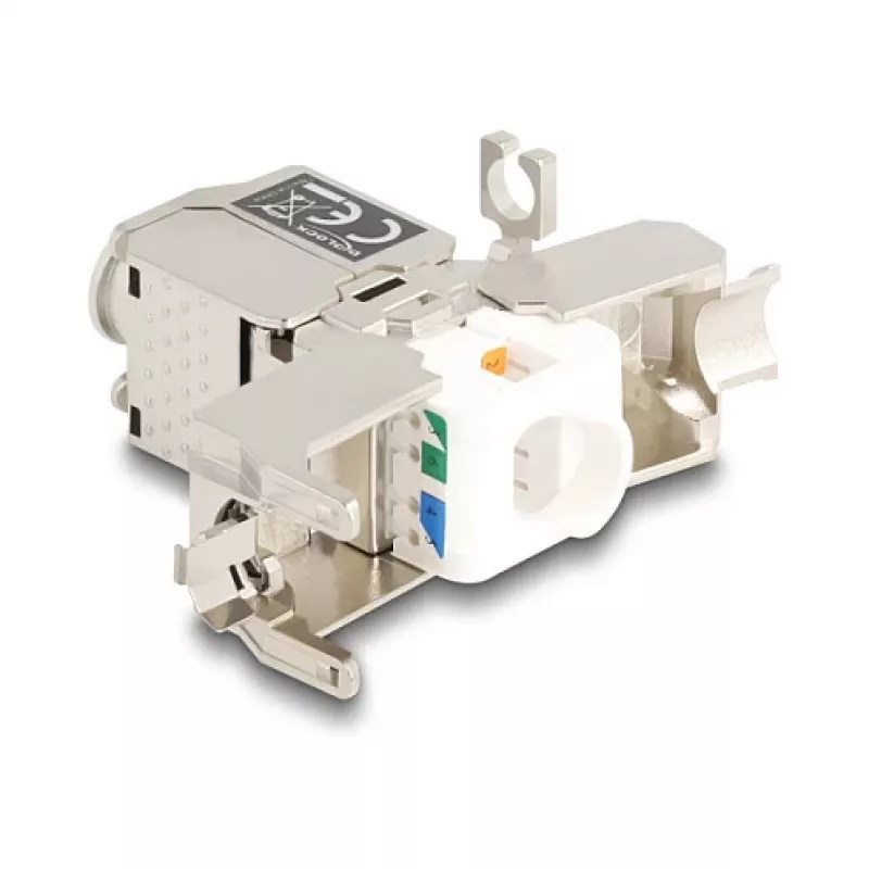 Netwerkkabel-koppelaar DeLOCK 88198 LSA naar LSA Cat.6A STP 31,6 mm roestvrij staal