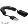 USB-kabel DeLOCK 83163 0,6 m USB 2.0 A naar A zwart