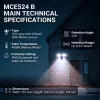 LED-wandlamp MACLEAN MCE524 met PIR-bewegingsmelder, model MCE524 B