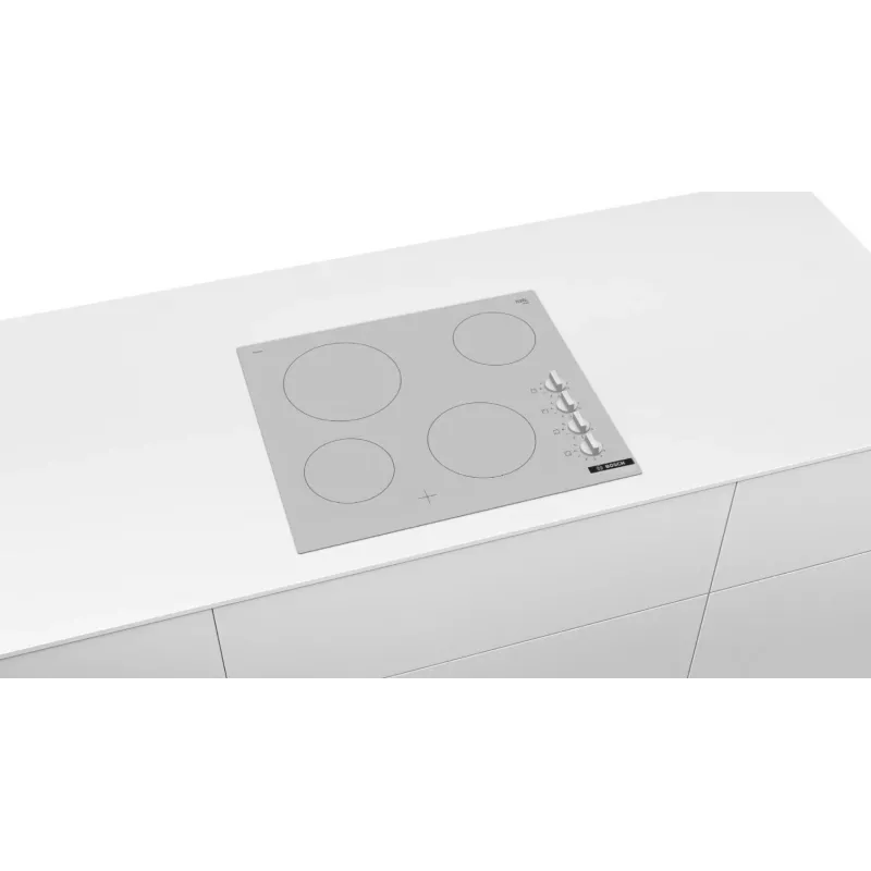 Stralings-elektrische kookplaat Bosch PKE612CA2E, 6600 W, 4 kookzones, wit