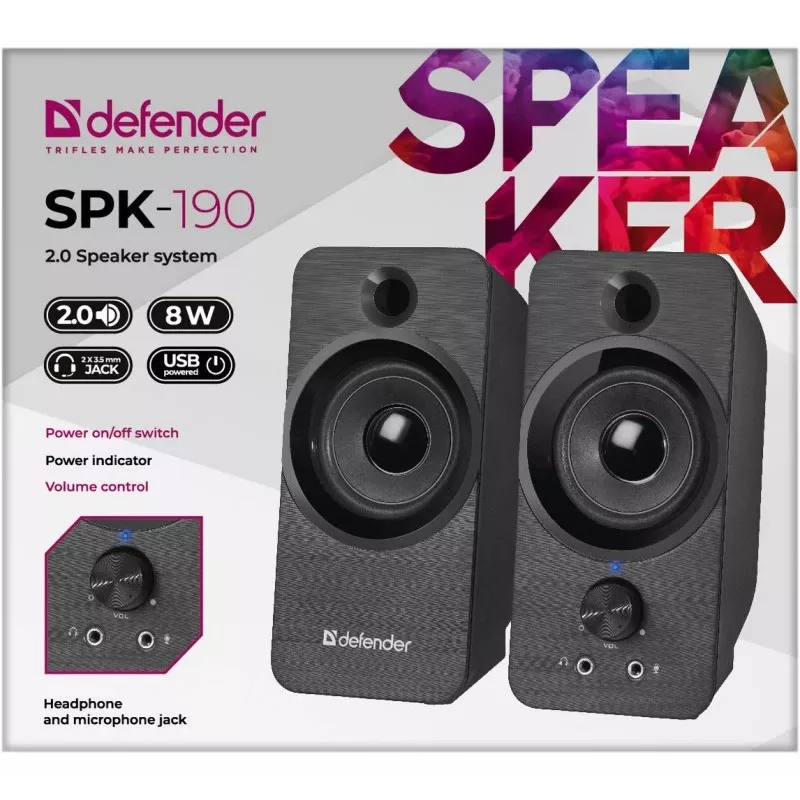 DEFENDER SPK-190 2.0 8W USB-LUIDSPREKER
