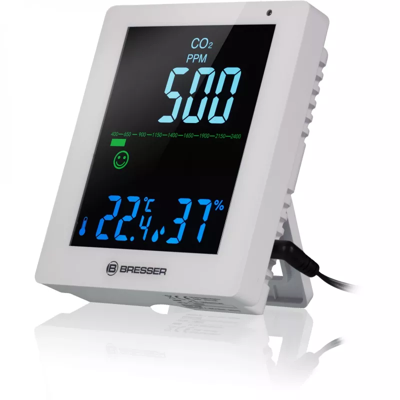 Luchtkwaliteitsmeter Bresser Optics 7004020GYE000 CO2 temperatuur 0–50°C