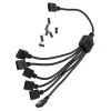 RGB-splitter kabel EK Water Blocks EK-D-RGB 6-voudig D-RGB splitterkabel