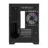 Darflash FT418 computerbehuizing + 6 aRGB-ventilatoren (zwart)