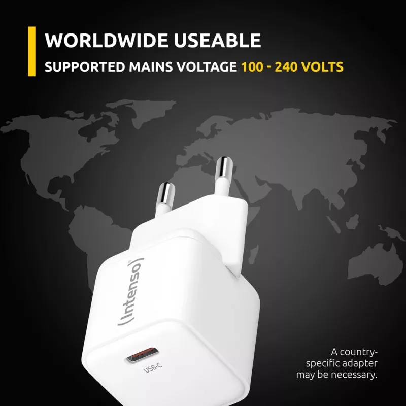 Mobiele oplader Intenso 7803052 universeel AC snelladen 20V
