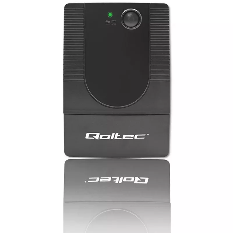 Qoltec 53772 UPS (noodstroomvoorziening) Line-Interactive 0,65 kVA 360 W 1 AC-uitgang