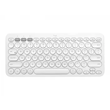 Logitech Multi-Device K380 - toetsenbord - draadloos - Bluetooth 3.0 - Duits - off-white