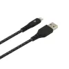 USB naar Lightning datakabel Tellur TLL155481 2,4 A 1 m nylon zwart