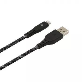 USB naar Lightning datakabel Tellur TLL155481 2,4 A 1 m nylon zwart