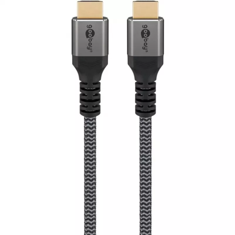 Plus High-Speed HDMI-kabel met Ethernet, 4K @ 60Hz grijs, 0,5 meter