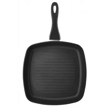 Grillpan JATA G28 vierkant zwart